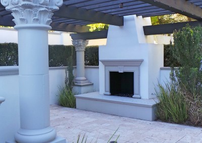 Mockingbird Remodel Outdoor Fireplace